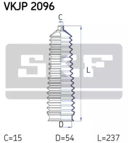 Рулевое управления SKF для KIA SORENTO I (JC) 2.5 CRDi